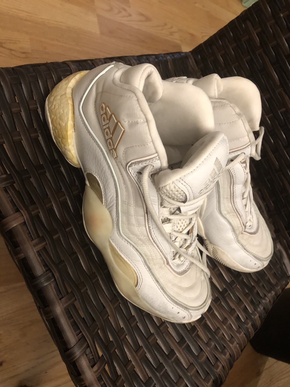 Size 9.5 – Adidas BYW Select Cloud White Zero Metallic