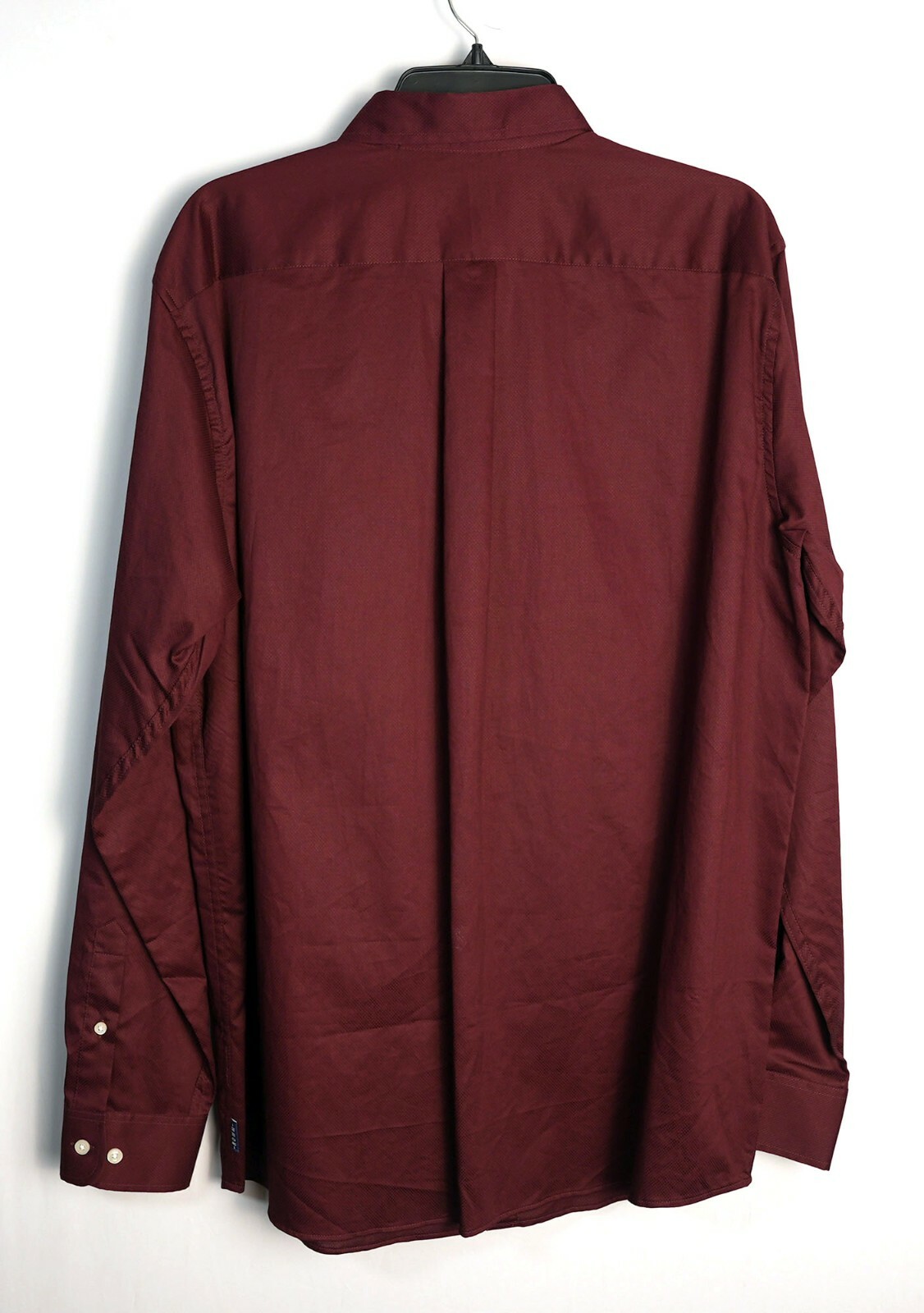 Dillard’s Rowm Men’s Long-Sleeve Shirt LT Tall Merlot Red Solid 100% Cotton NWT