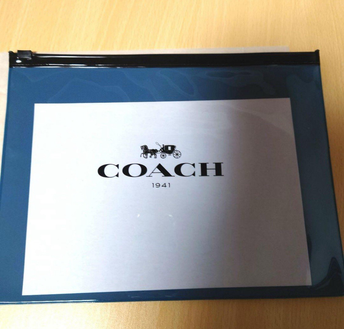 Coach Rexy Space 3 Pc Plastic Slide Zip Case Clear Storage Bag NASA Shuttle