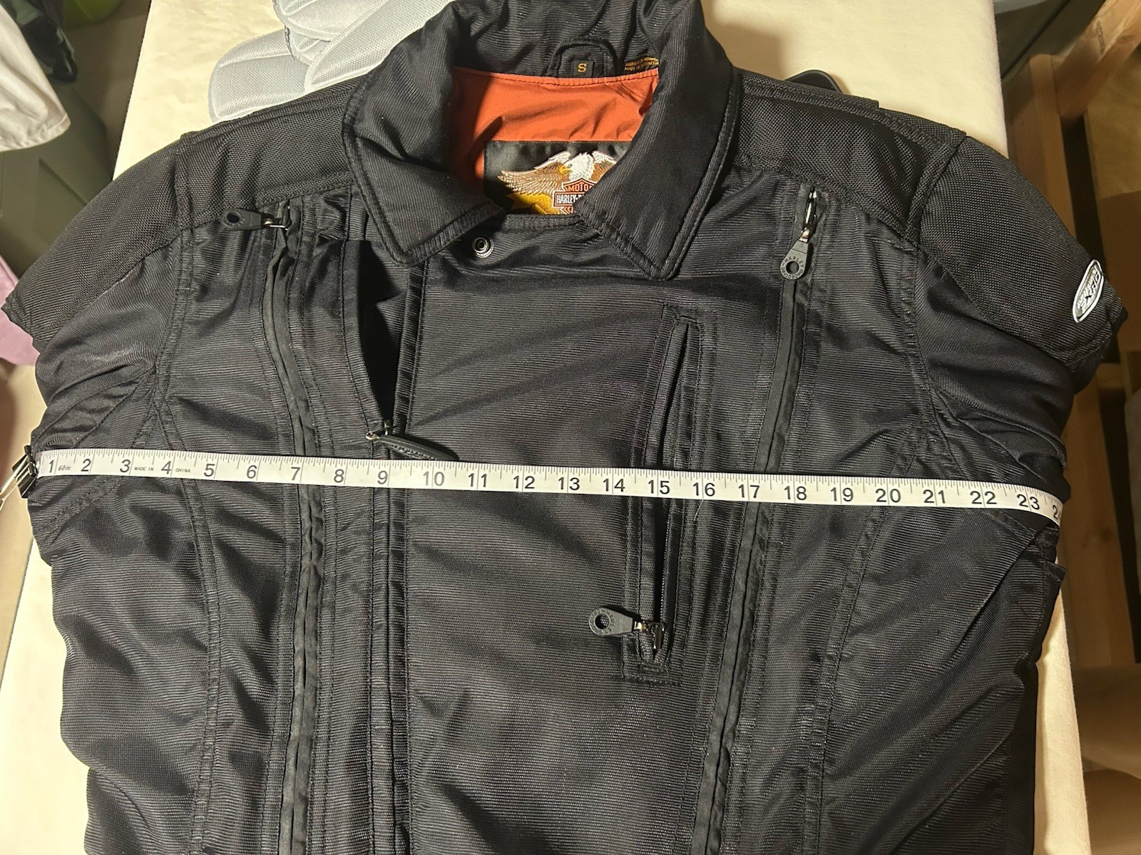 Harley Davidson Size SM Men’s FXRG NYLON 97182-01VM Armored Biker Riding Jacket