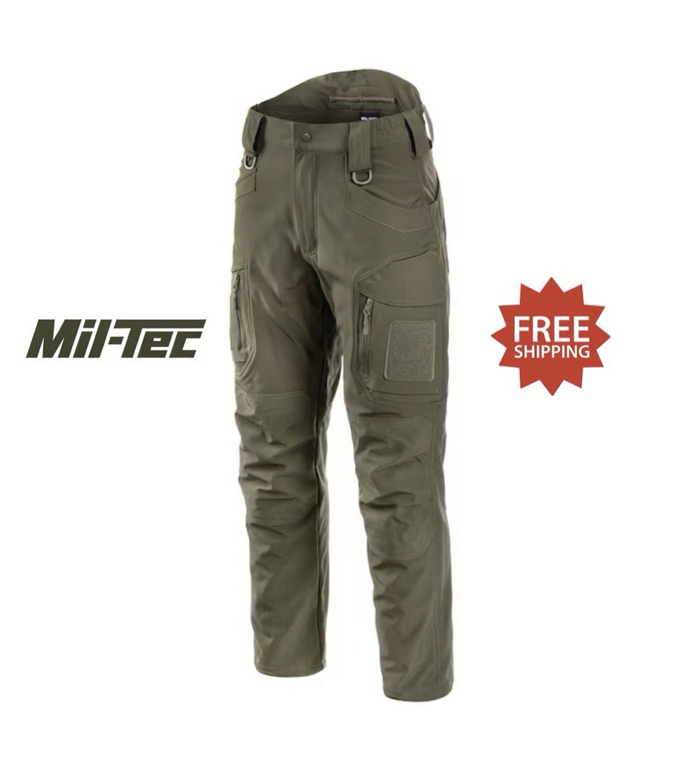 Mil-Tec Assault Softshell Pants Outdoor Tactical – Ranger Green – Size XL – NWT