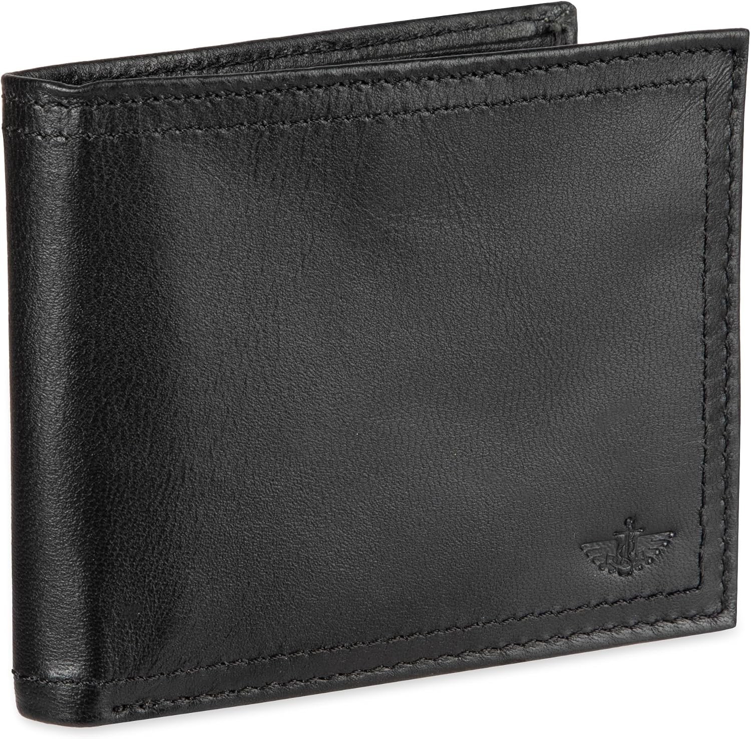 Dockers Men’s Bifold Leather Wallet – Thin Slimfold RFID Blocking Security Smart