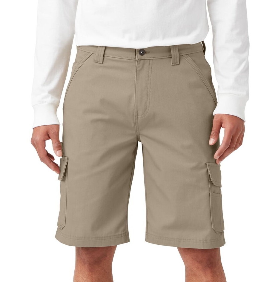 Genuine Dickies Men’s Brown 11″ Temp Control Ripstop Ultimate Cargo Shorts: 42