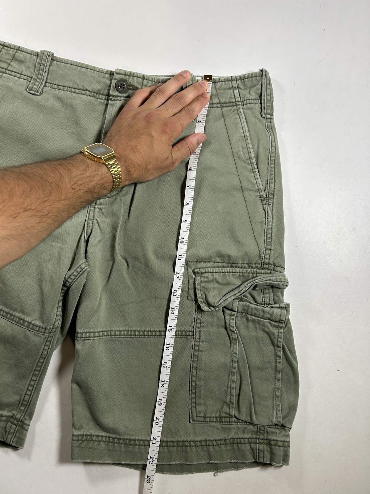 Denim & Supply Ralph Lauren Cargo Shorts Green Tactical Army 34 19.25×22.75 VTG