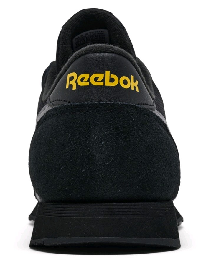 Reebok Classic Nylon Black/Gray/Yellow Men Size 9 US Brand New