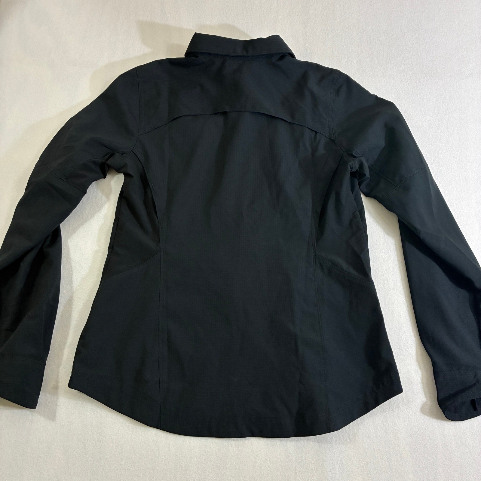 Columbia PFG Omni-Shade Womens M Black Long Sleeve Fishing Shirt Vented UPF