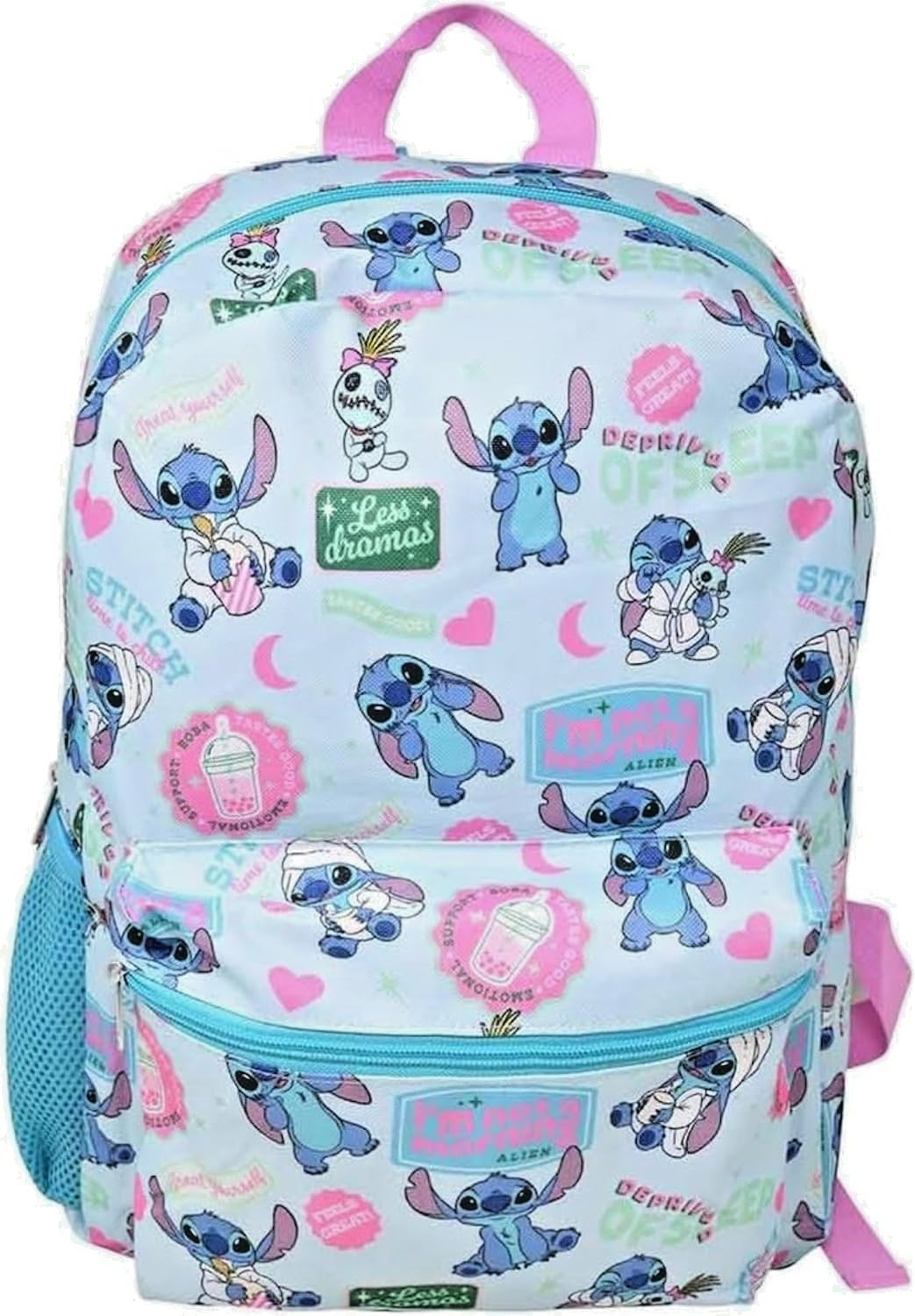 Disney Lilo Stitch 16″ Large School Backpack Book Travel Bag