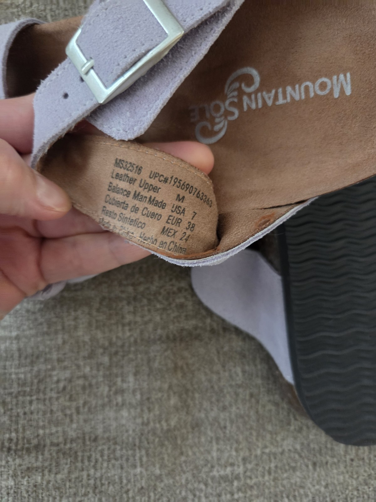 mountain sole sandals