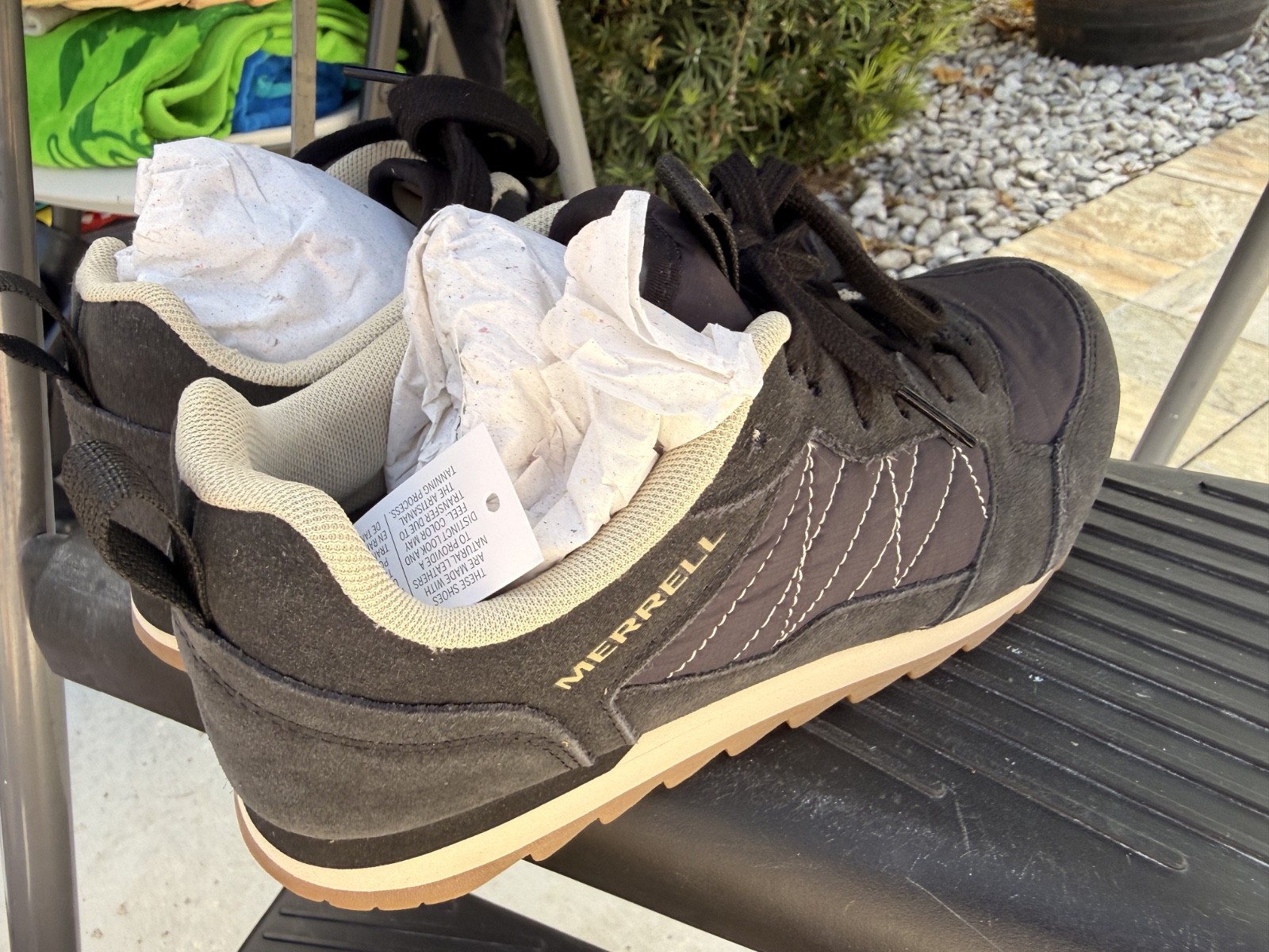 Merrell Black Suede Alpine Lace Up Sneakers Women Size 9 J95376