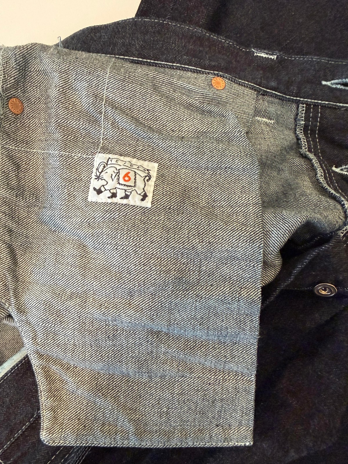 Japanese Selvedge Raw Denim Jeans Button Fly Heavyweight Selvedge 38×35