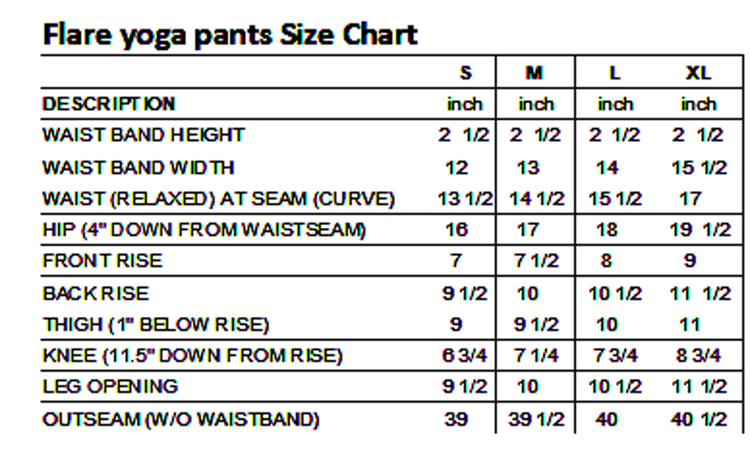 Women Yoga Pants Soft Cotton Wide Waist Band Flare Hem Leg Bootcut Workout Gym