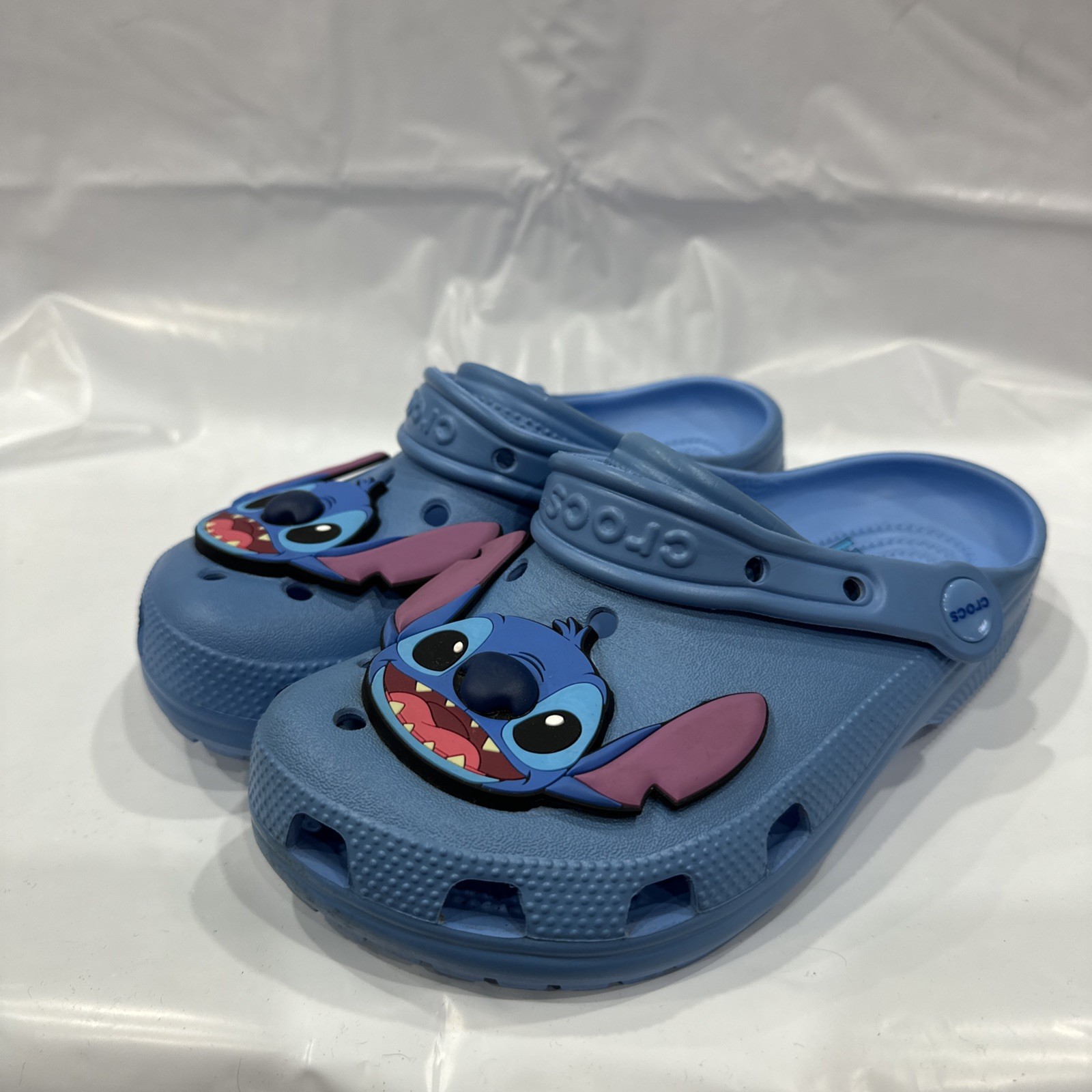 Crocs Stitch Classic Clog Unisex US M4-W6 Blue Slip On Comfort Casual EBS2670