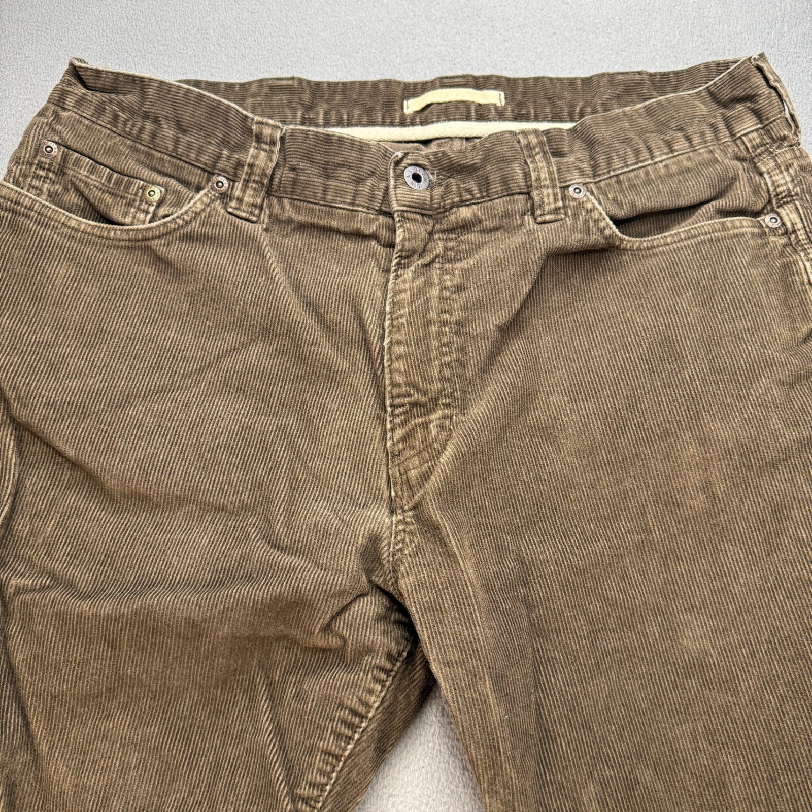 LL Bean Corduroy Pants Standard Fit 36×30 (FIT 36×29) Brown Straight Leg Cotton