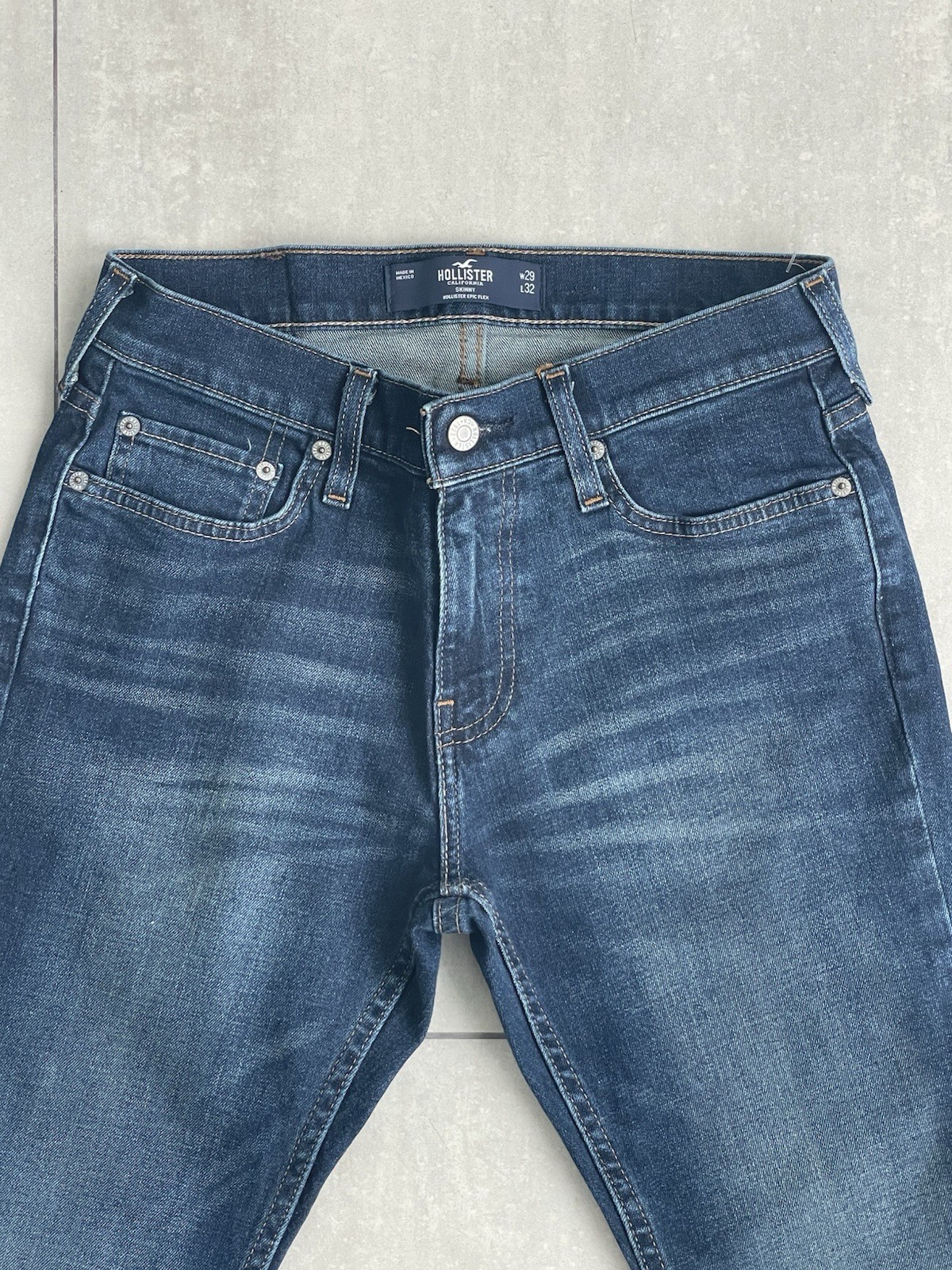 Hollister Epic Flex Dark Blue Skinny Jean Size W29 L32 Men’s