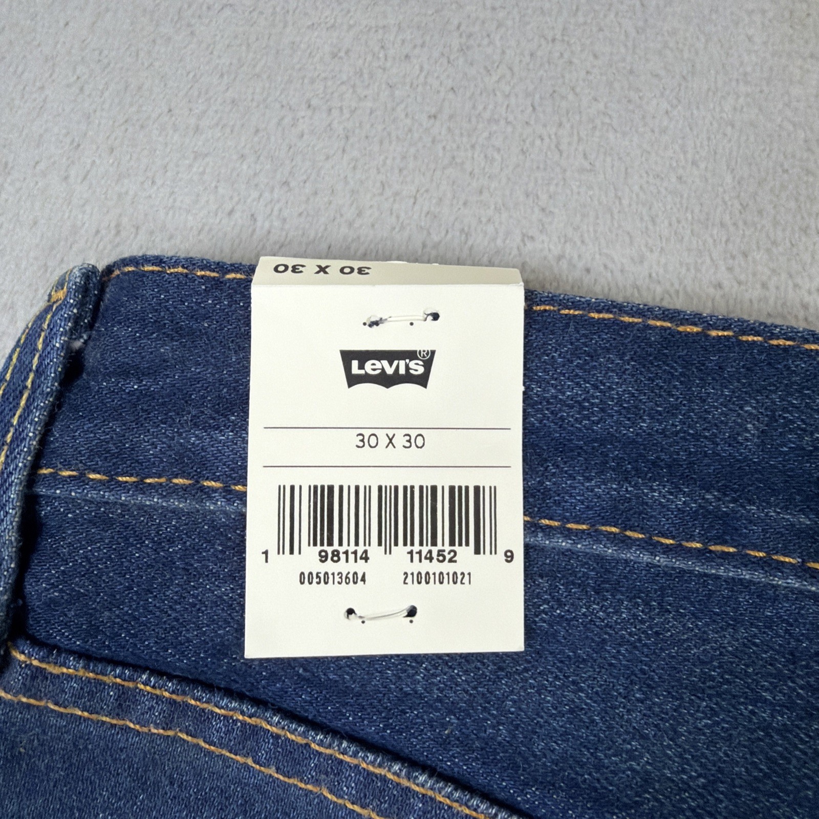 Levi’s Premium 501 Original Jeans Men’s 30×30 Blue Denim Straight Leg Stretch
