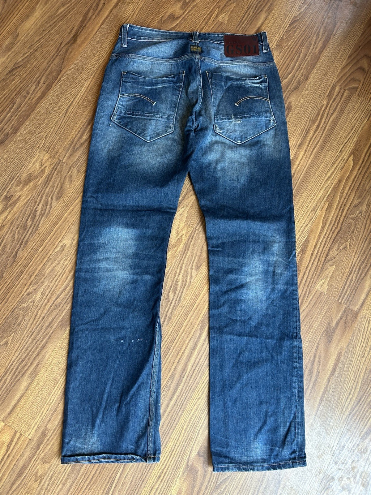 G Star Mens Blue Jeans Bottoms 34×34 Mens Clothing