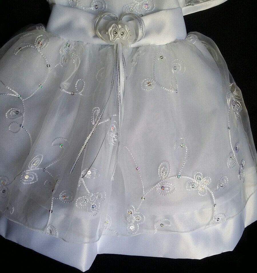 Baptism Gown,Christening Formal Dress,Flower Girl,Vestido Bautizo,Party favor,ni