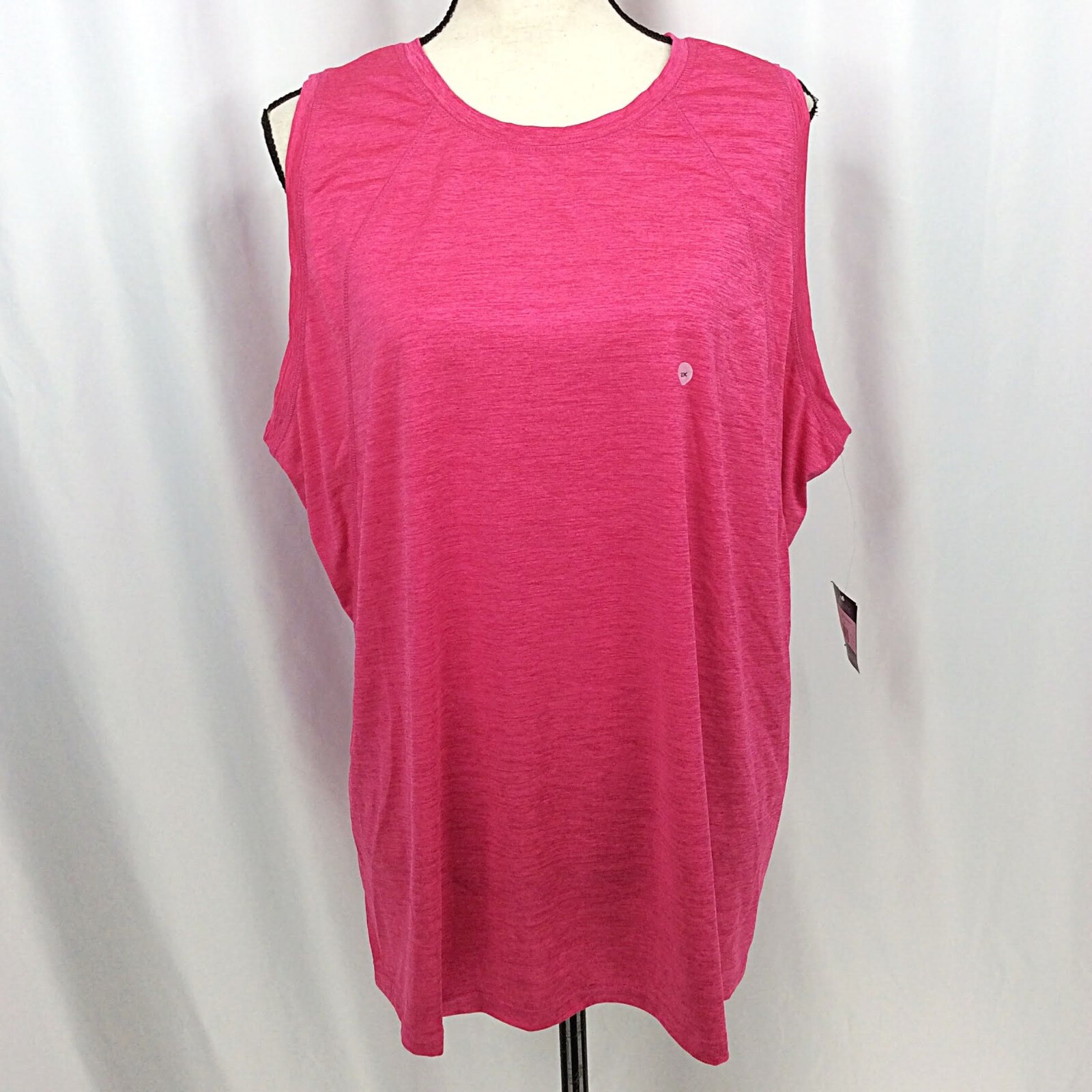 NWT Eddie Bauer Women’s Resolution High Neck Tank Top Plus Size 2X Pink