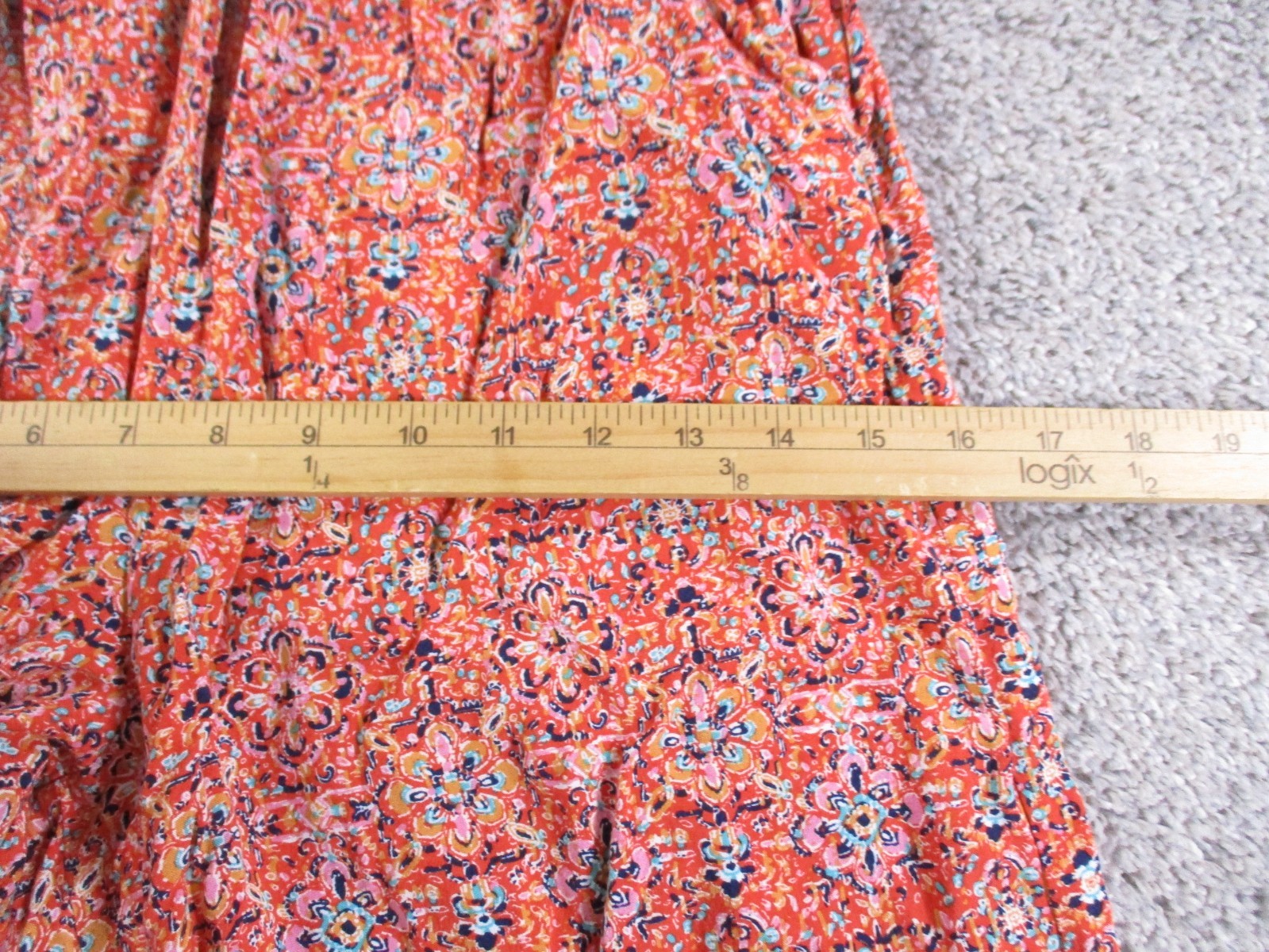 A.U.W. Small Womens Jumpsuit Wide Leg Red Floral Rayon Lined