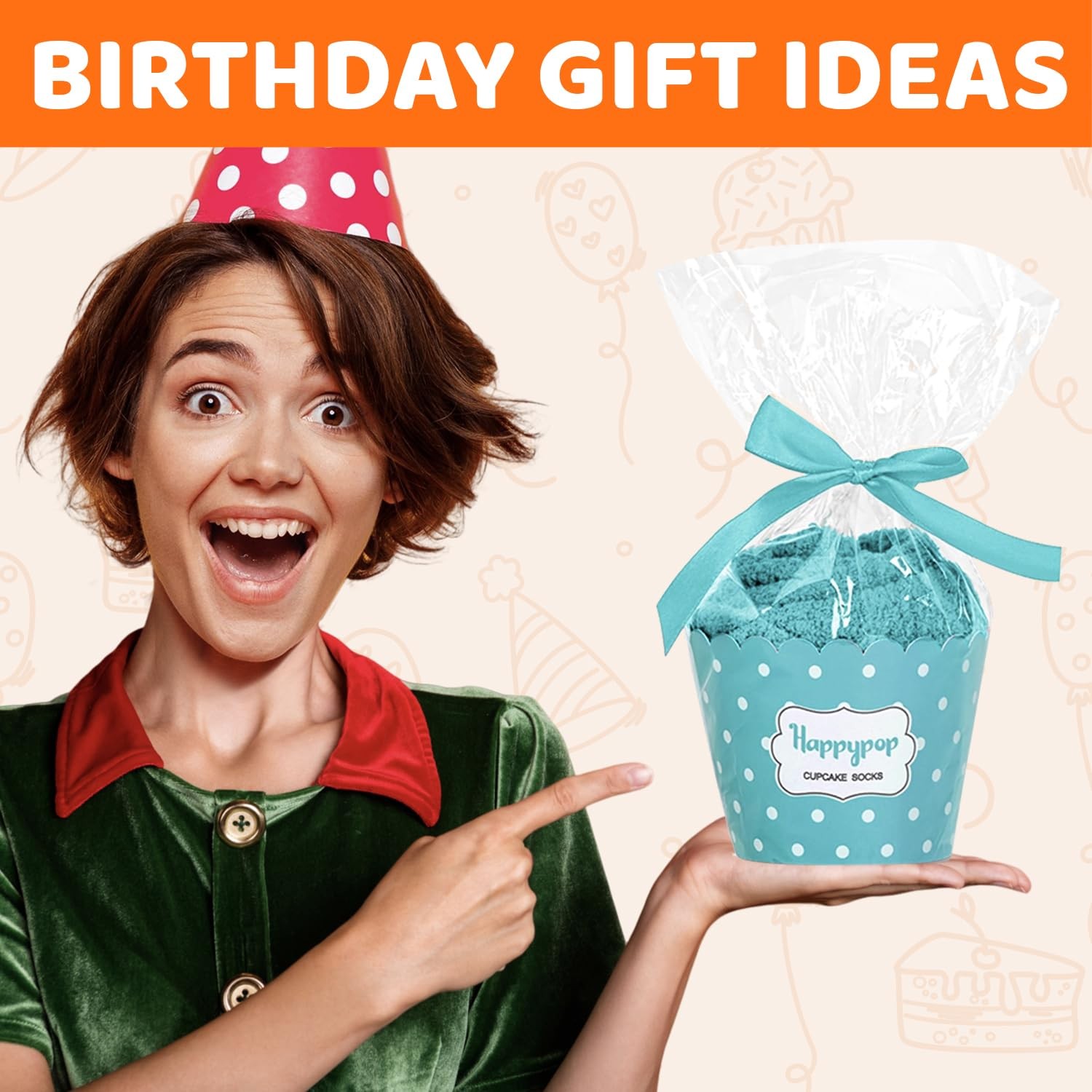 HAPPYPOP 50TH Birthday Gifts for Her – Socks for 50 Year Old Women Friends Me…