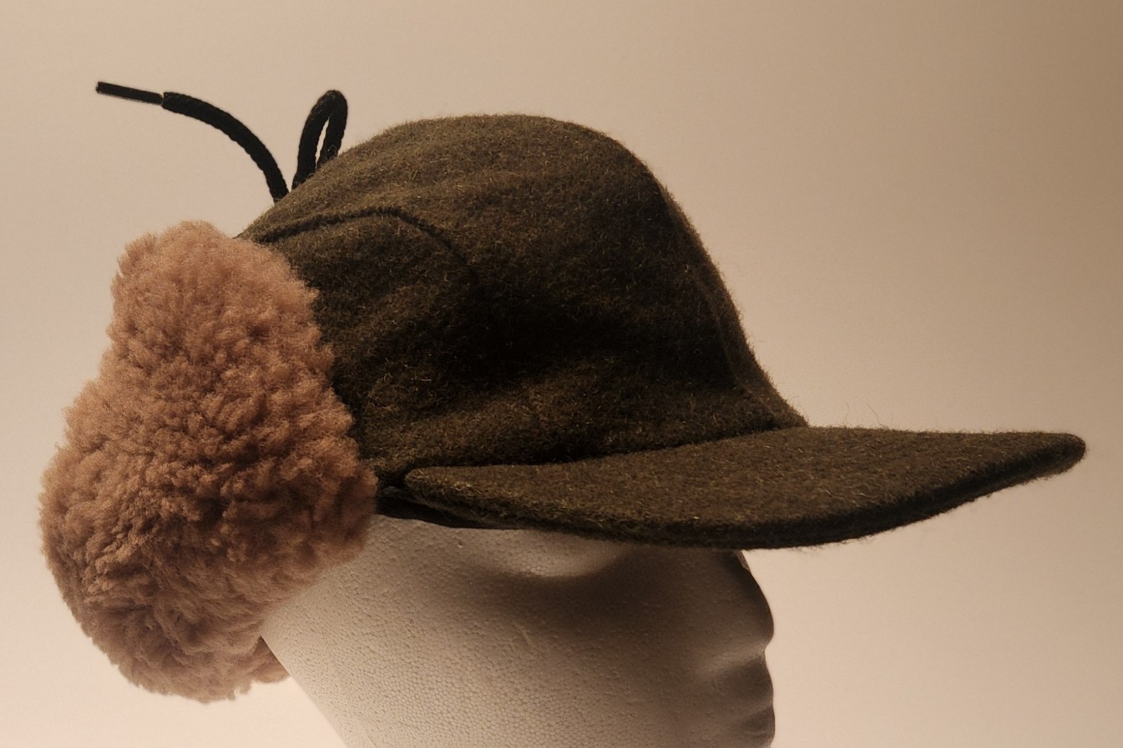 Filson Double Mackinaw Wool Cap Forest Green Shearling Ear Flaps As Pictured