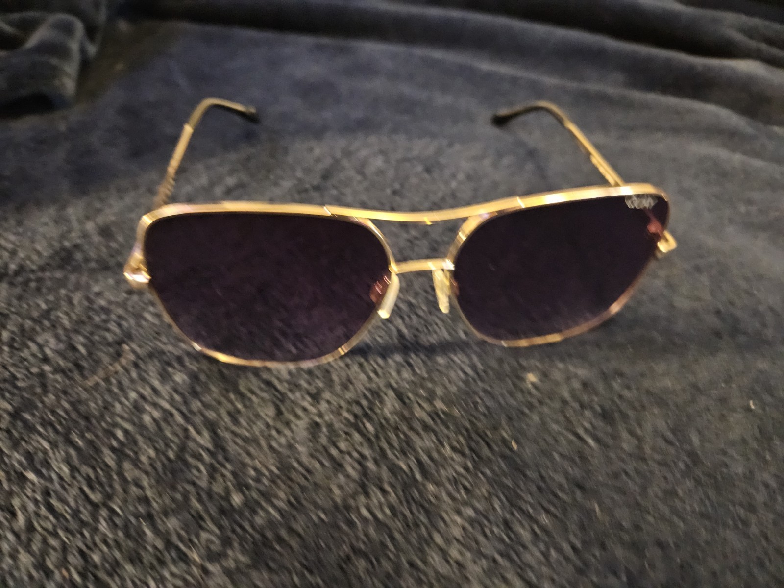 Quay Australia Gold Frame/Smoke Lens Round Sunglasses | Stop And Stare