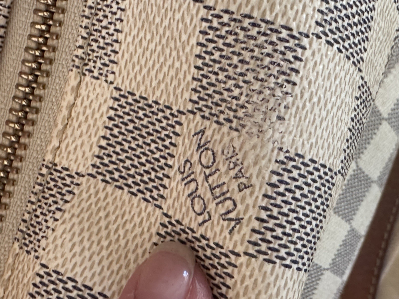 Louis Vuitton Totally PM Damier Azur Zip Shoulder Bag Outer Pockets Dust Bag