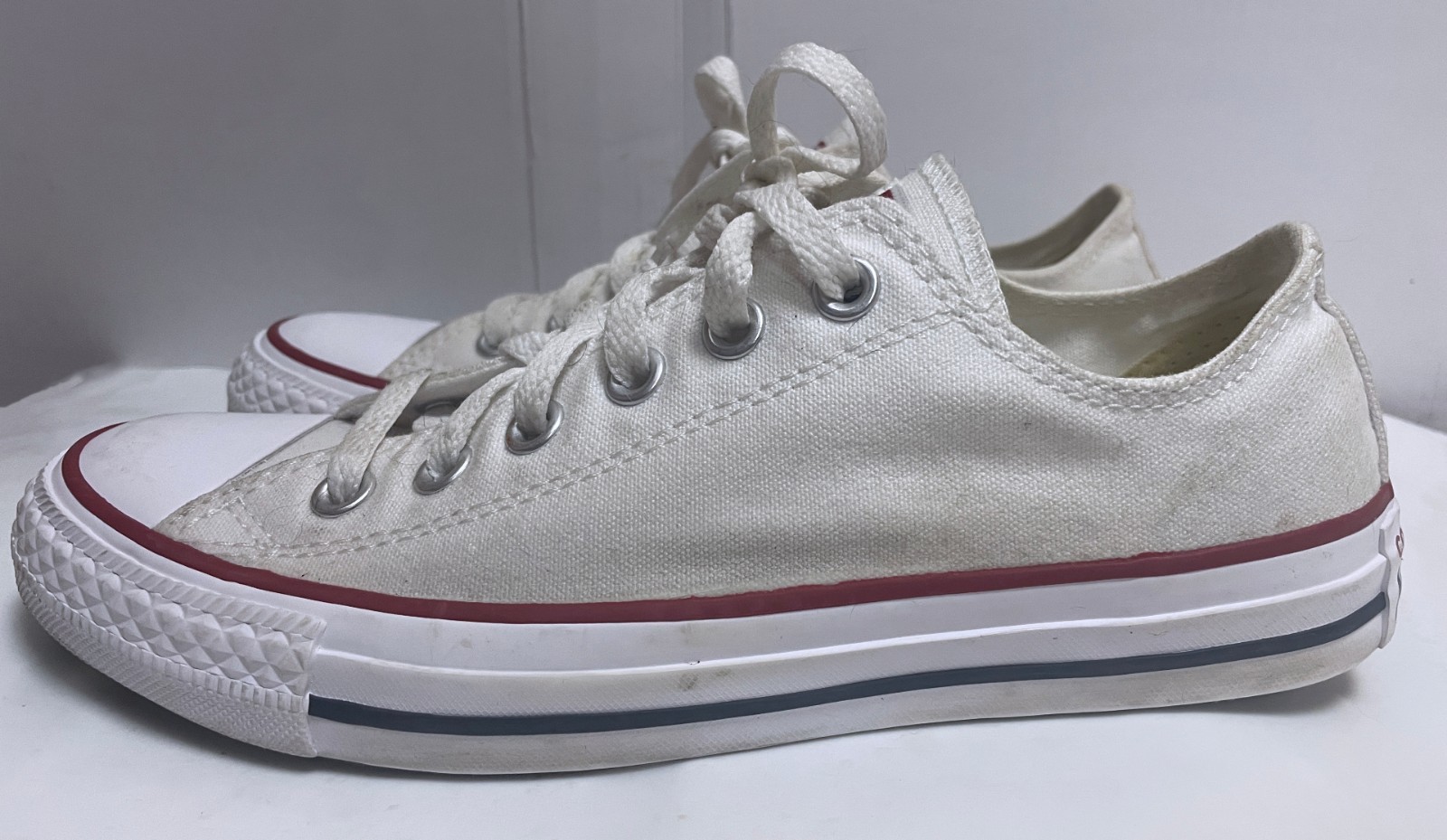 Converse Chuck Taylor All Star Low Top White Sneakers M7652 Unisex 7.5W 5.5M