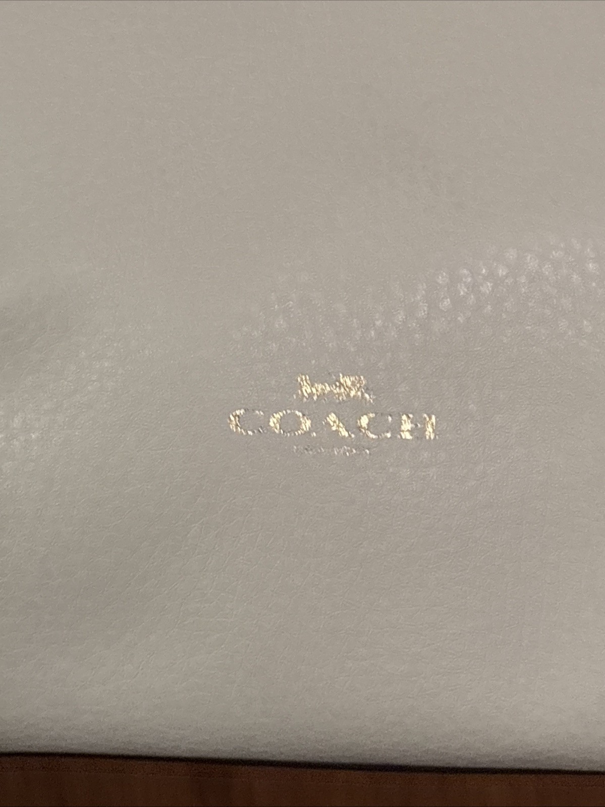 Authentic NWT Coach H2298-58660 Chalk Leather Derby Tote Bag