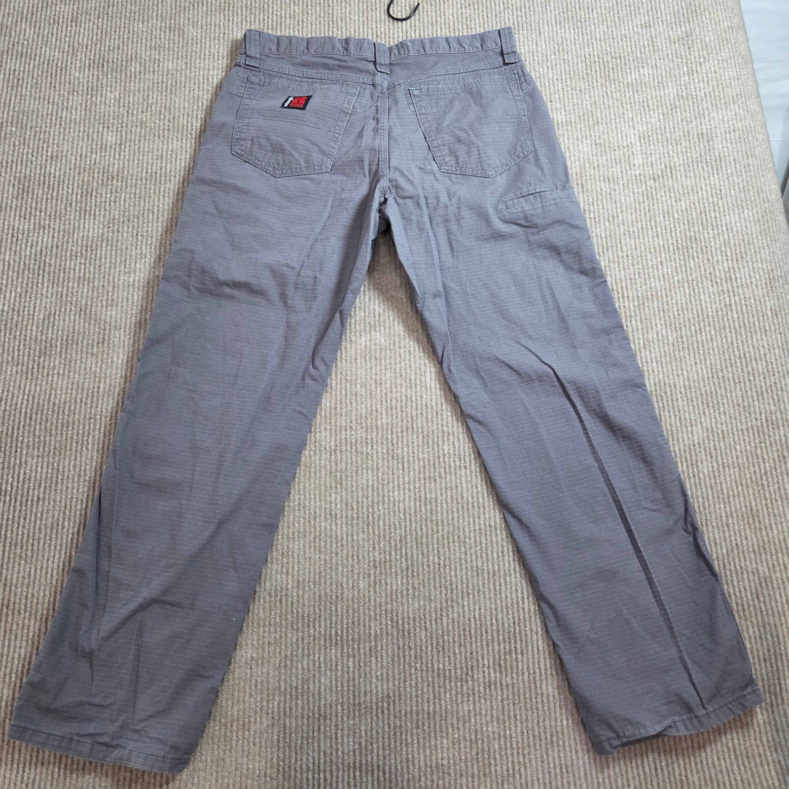 Wrangler Riggs Workwear Mens Ripstop Work Pants 32×30 Gray Utility Cotton