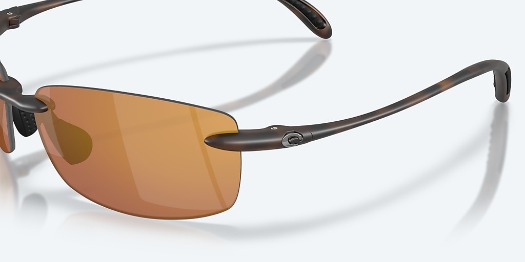 Costa Del Mar Ballast Matte Tortoise/Gold Mirror 580P Polarized 60 mm Sunglasses