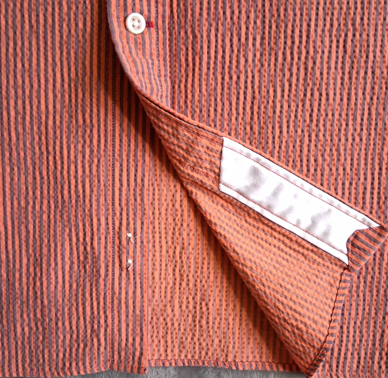 Cremieux Performance Sz XXL Seersucker Short Sleeve Button-Dn Collar/Frnt Shirt