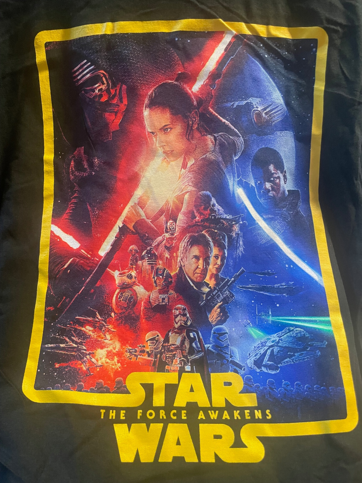 XL Star Wars The Force Awakens T-shirt 100% Cotton NWOT Collectible Authentic