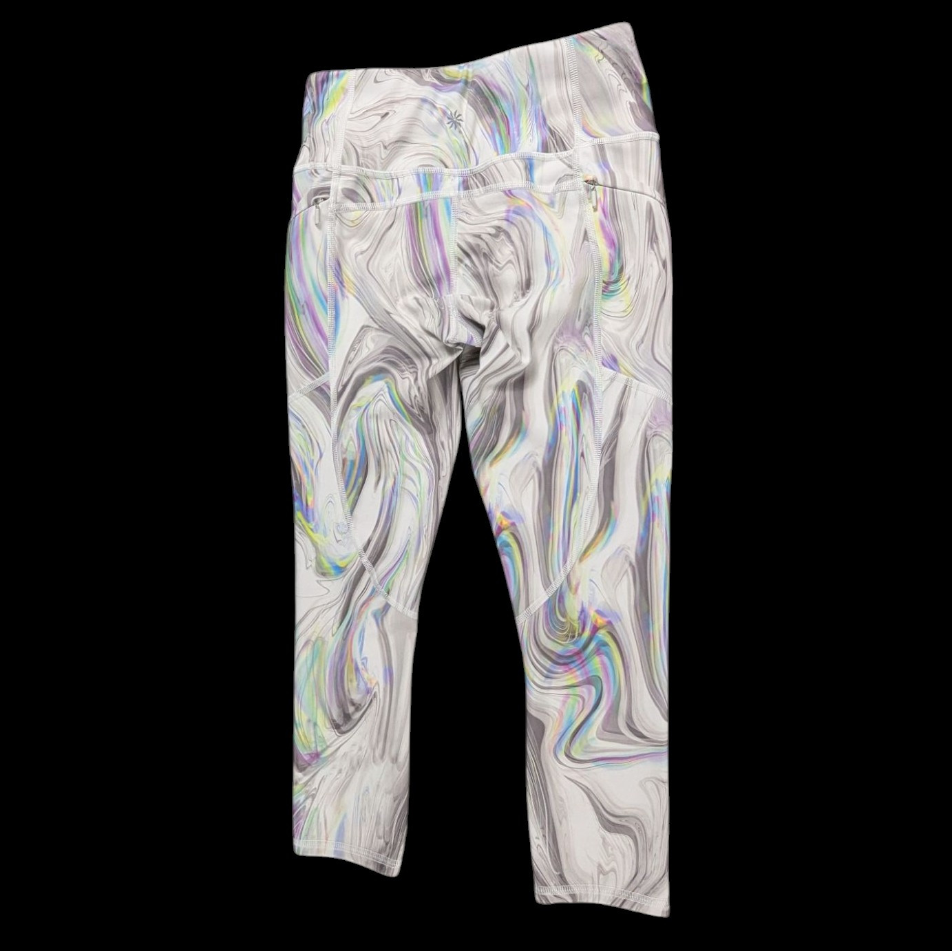 Athleta Contender Opal Capri Leggings Women’s Size XXS Tight Pockets Drawstring