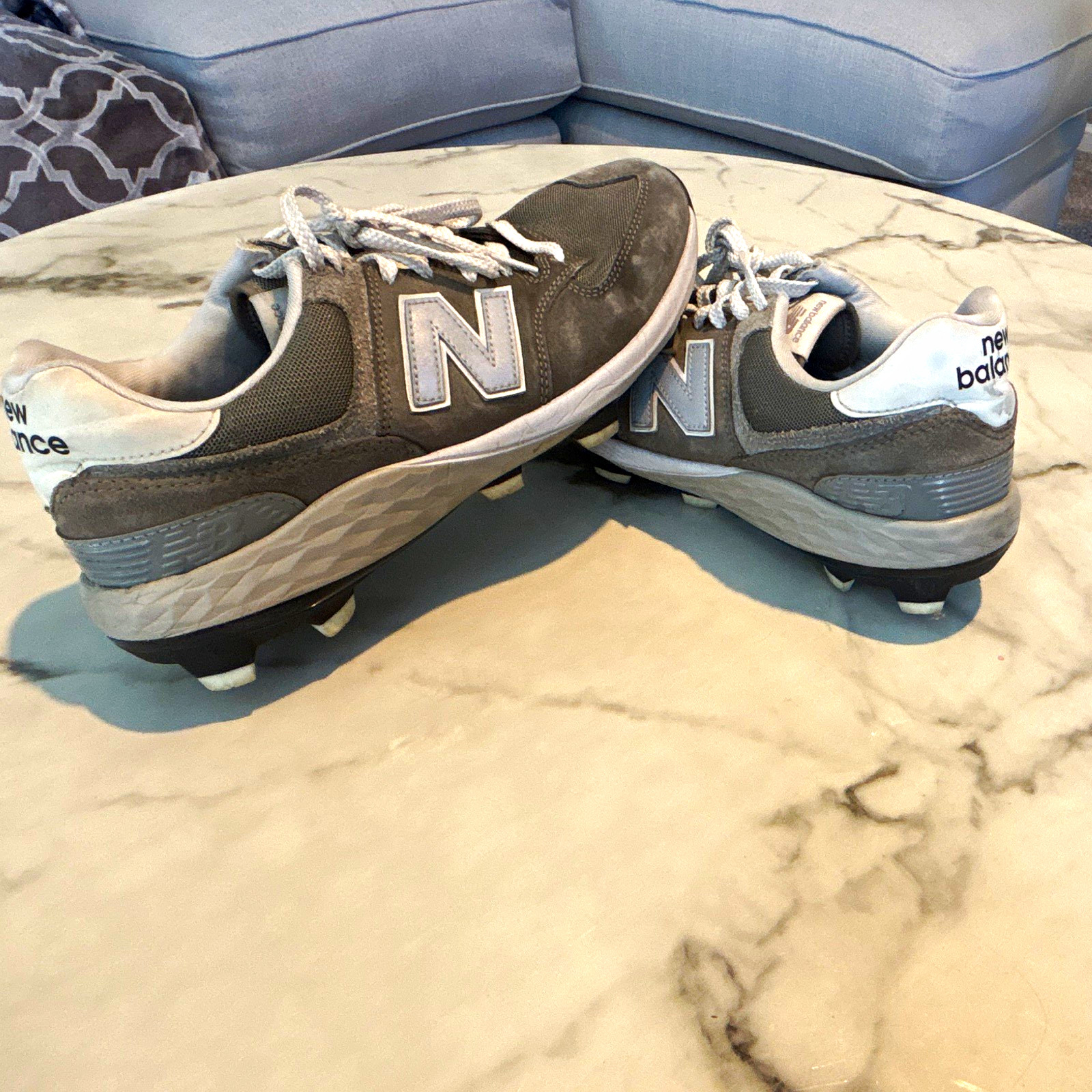New Balance Men’s Fresh Foam 574 Molded Shark Skin Lace-Up Low Top PL574G1