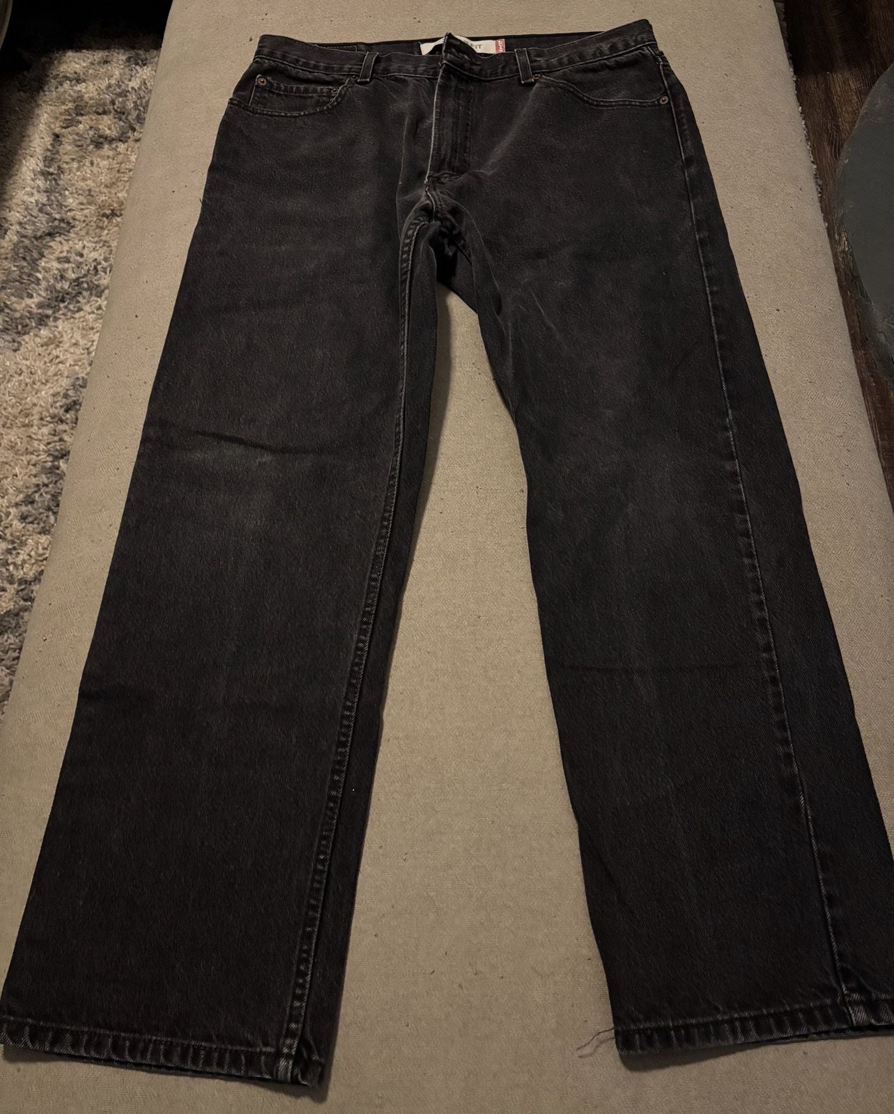 Levi’s 505 Regular Fit Straight Leg Jeans in Black