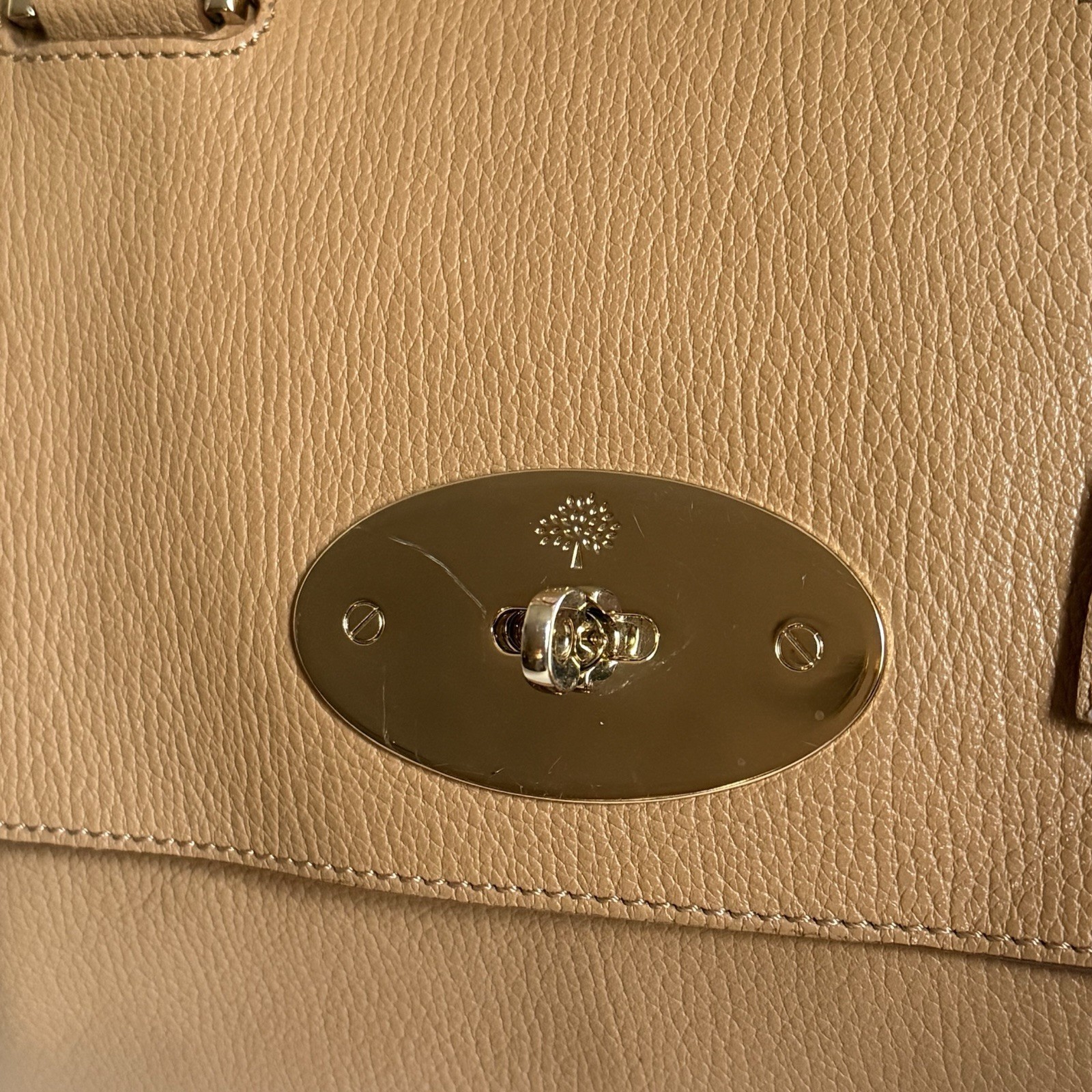 Mulberry Del Rey Leather Satchel Top Handle Bag