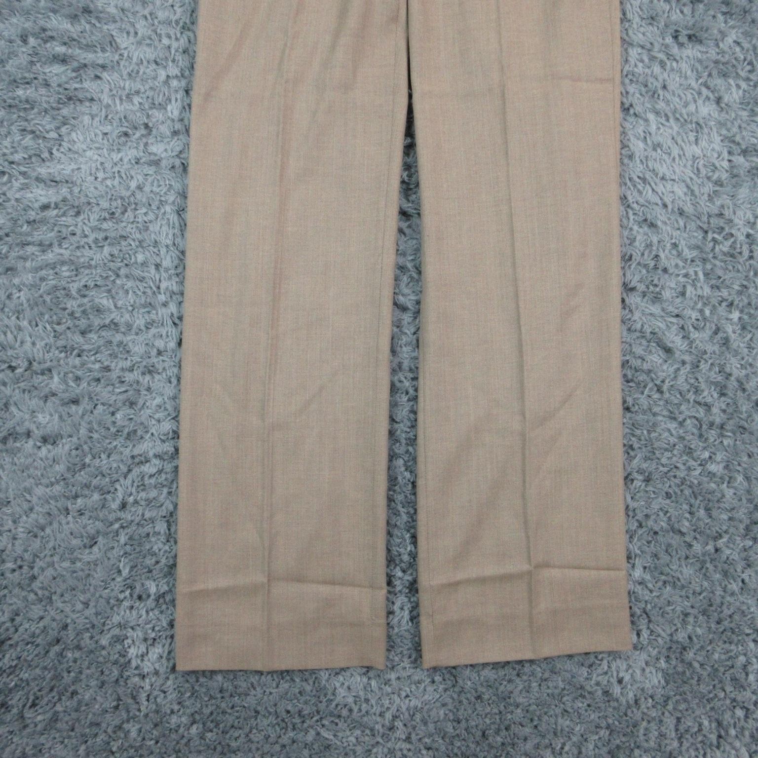 J.CREW Pants Womens 6 Tall Beige Twill Dress Pants Mario Bellucci 32×34.5* NWT