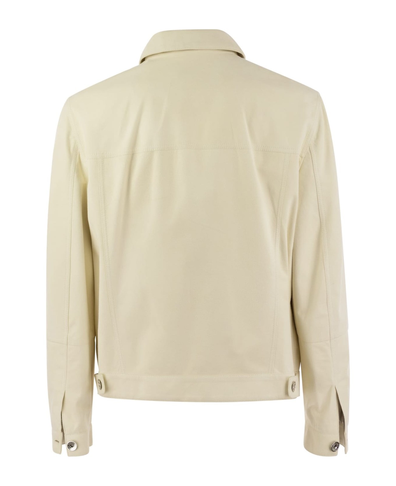 BRUNELLO CUCINELLI MEN’S CREAM TAILORED JACKET WITH POCKETS MSRP $8575