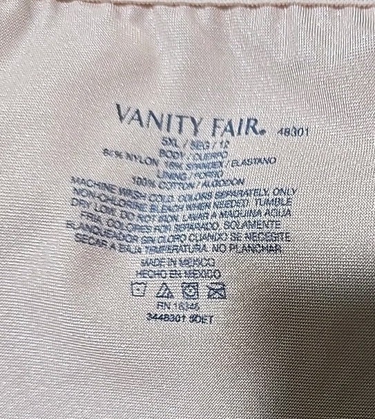Vanity Fair Radiant Collection Light Control Undershapers 3 Pack Hi-Cut 5XL