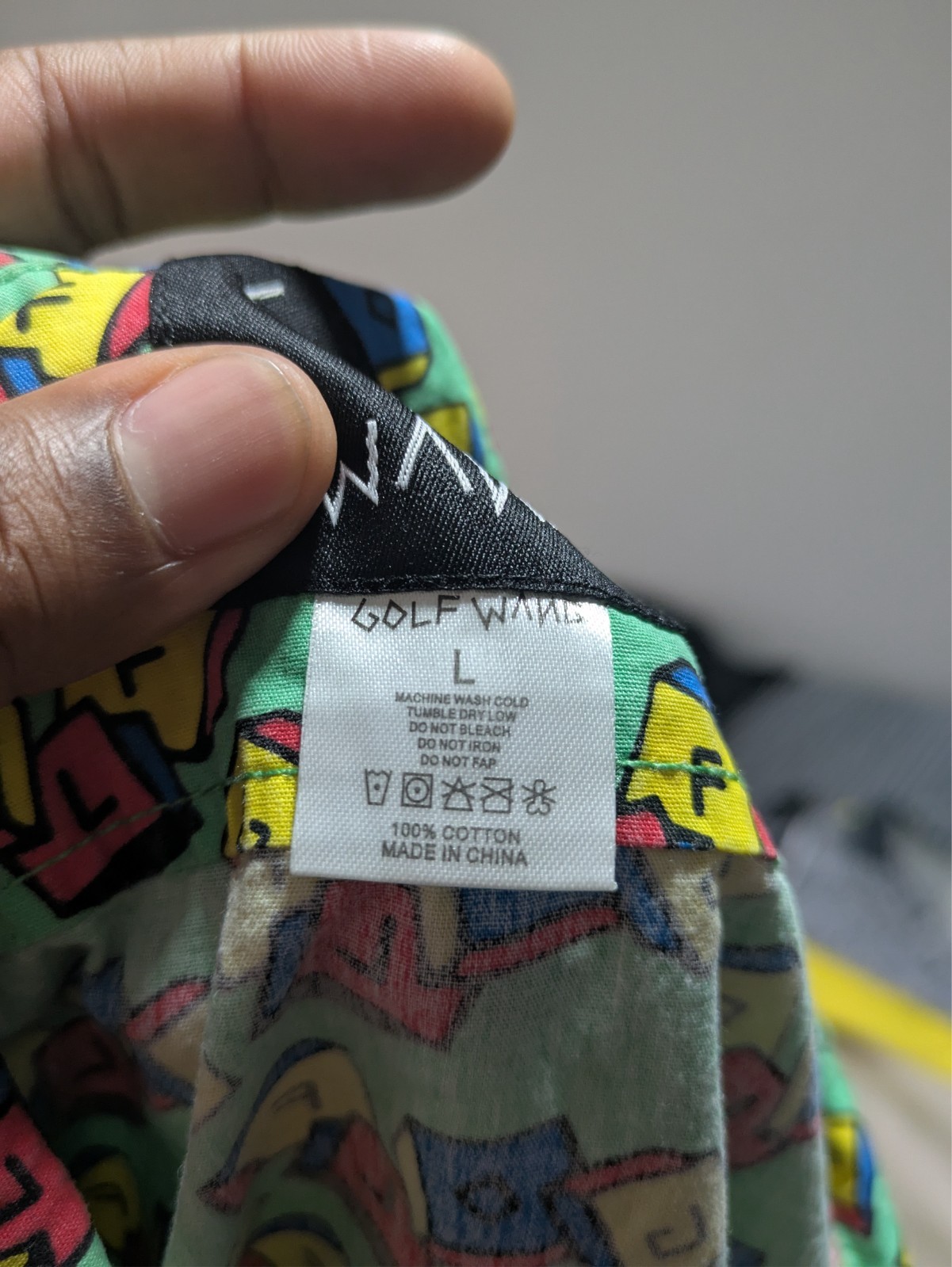 Golf Wang Blocks button up shirt Size L size LARGE