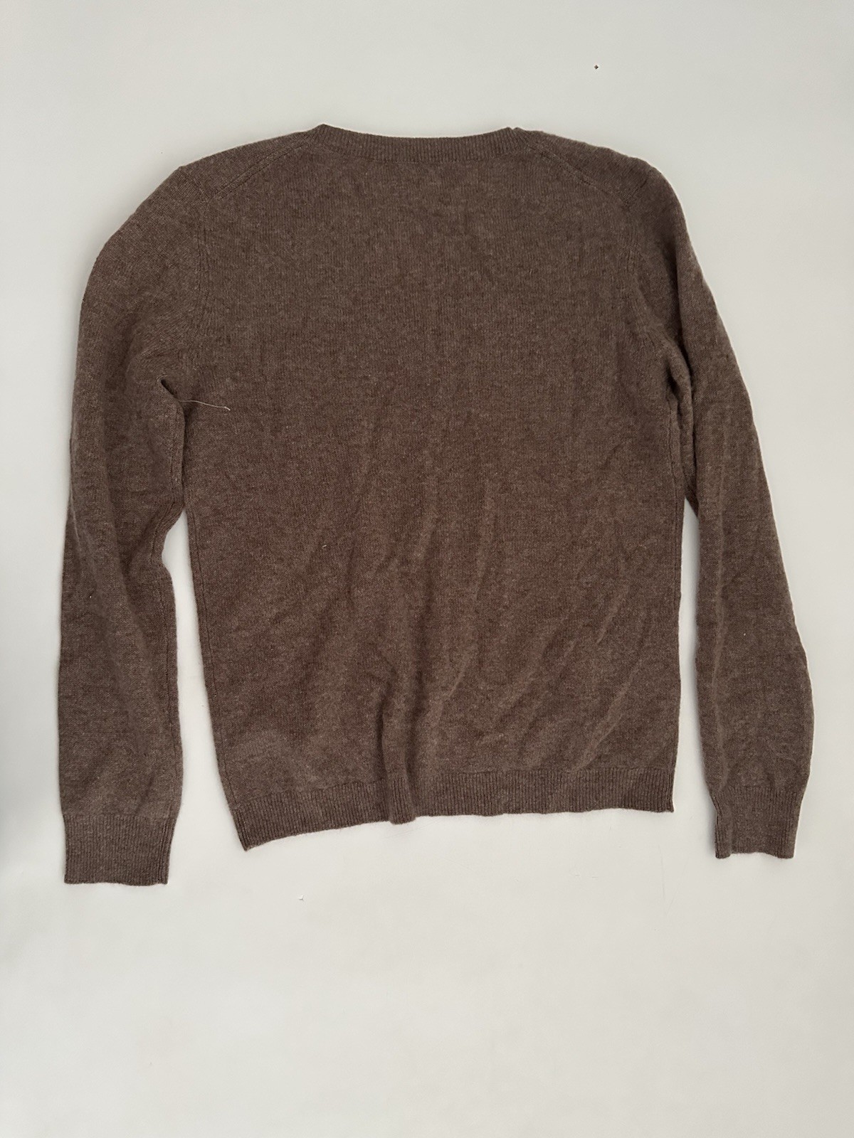 NEW, Nordstrom V-Neck Cashmere Sweater in Brown M