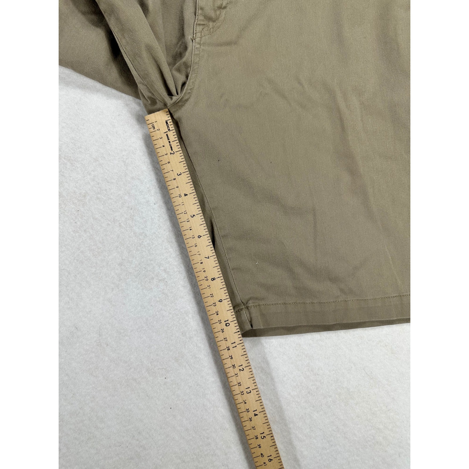 Volcom Frickin Modern Fit Chino Shorts Mens 40 Khaki Tan Stretch