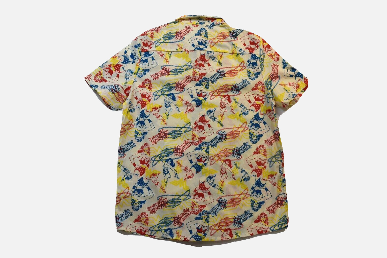 DC Comics World s Finest Collection Mens Wonder Woman Button-Up Shirt NWT XS-3XL