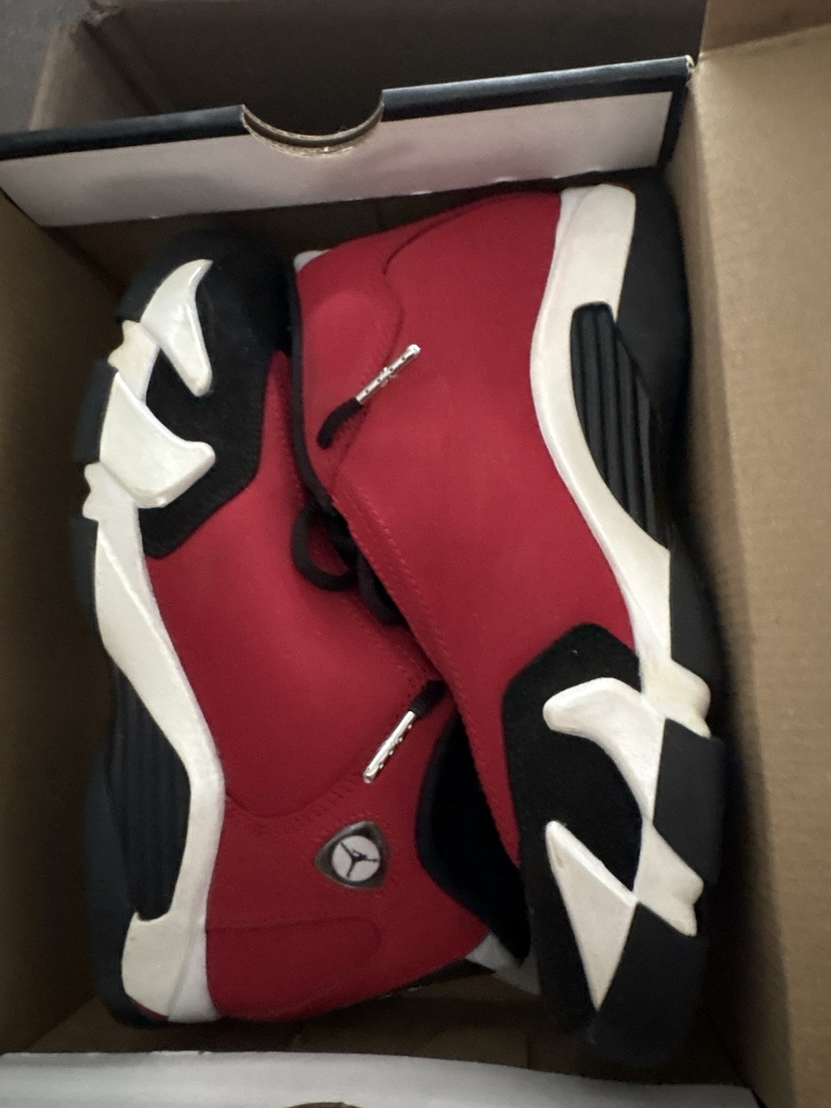 Jordan Air Jordan 14 Retro BG Boys 4.5Y Red/Black/White Mid Top 487524-003