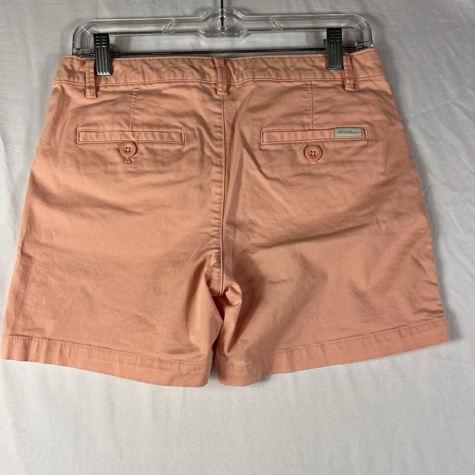 Eddie Bauer Shorts Women’s Size 0 Slightly Curvy Legend Wash Stretch Pink Chino