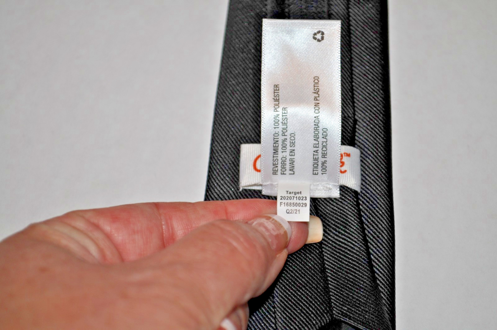 Boys zipper neck tie in Black