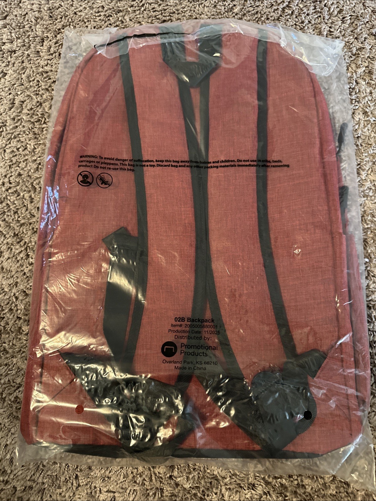 SNAP ON Red Backpack Bookbag Snap-on Brand New Bag
