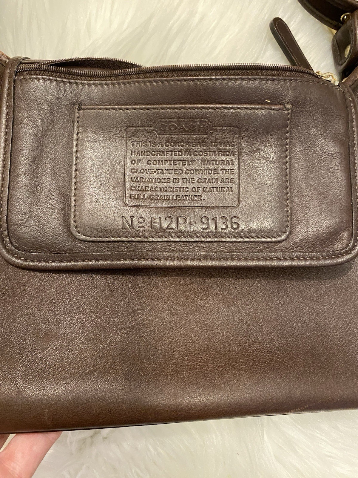 Coach Women’s Legacy Dark Brown Leather Hobo Shoulder Bag Costa Rica 9136 Good!
