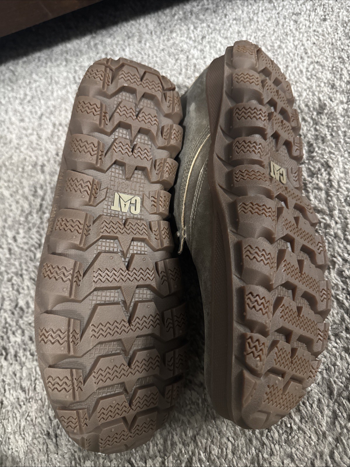 Caterpillar Mens FUSED TRI MID Soft Toe Work Casual Leather Boots Beaned